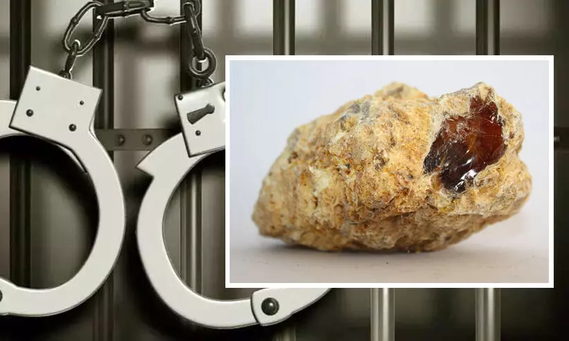 You are currently viewing ഓപ്പറേഷൻ ക്ലീൻ കാസർകോട്;  കാഞ്ഞങ്ങാട് നിന്നും 10 കോടി രൂപ വിലവരുന്ന ആമ്പർ ഗ്രീസ് പിടികൂടി; 3 പേർ അറസ്റ്റിൽ