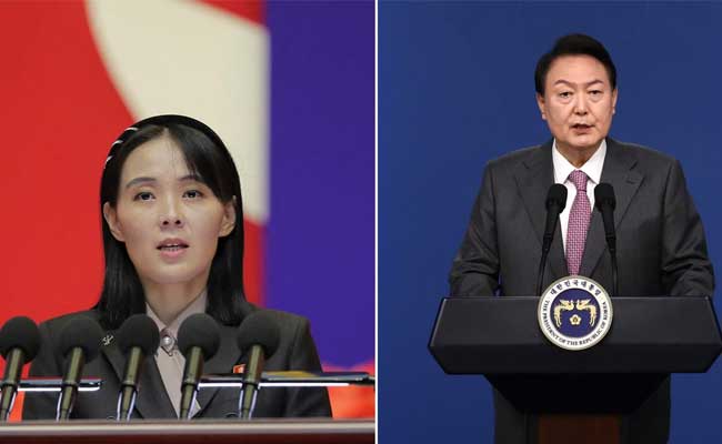 Read more about the article ‘വായ അടയ്ക്കണം മിസ്റ്റർ, അതാണ് നിങ്ങൾക്ക് നല്ലത്’; ദക്ഷിണ കൊറിയൻ പ്രസിഡന്റിന് മുന്നറിയിപ്പുമായി കിം ജോങ് ഉന്നിൻ്റെ  സഹോദരി