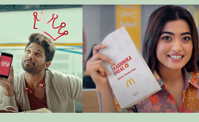 You are currently viewing പരസ്യലോകത്തെ ബോളിവുഡ്‌ സാമ്രാജ്യം ഇടിഞ്ഞു; ഡിമാൻഡ് കൂടുതൽ അല്ലു അർജുൻ, മഹേഷ് ബാബു, രശ്മിക മന്ദാന, സാമന്ത്, പ്രഭാസ്, വിജയ് ദേവരക്കൊണ്ട എന്നിവർക്ക്