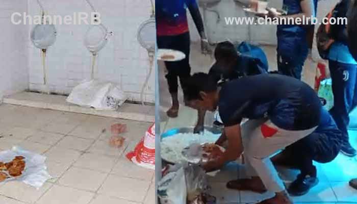 You are currently viewing യു.പിയിൽ കബഡി താരങ്ങൾക്ക് ശുചിമുറിയിൽ ഭക്ഷണം; അന്വേഷണത്തിന് ഉത്തരവ്,ചോറും കറികളും വിളമ്പുന്ന ദൃശ്യങ്ങൾ പുറത്ത്