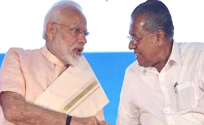 Read more about the article കേരള സന്ദർശനത്തിനെത്തിയ പ്രധാനമന്ത്രി മോദിയോട് കെ റെയിൽ പേര് പറയാതെ സഹായം അഭ്യർത്ഥിച്ച് മുഖ്യമന്ത്രി