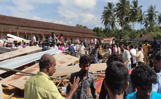 Read more about the article ബേക്കൂർ സ്കൂളിൽ പന്തൽ തകർന്നുവീണ സംഭവം;  സേഫ്റ്റി സർട്ടിഫിക്കേറ്റ് സംവിധാനം നടപ്പിൽ വരുത്തണം : യൂത്ത് ലീഗ്