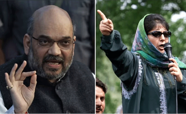 Read more about the article അമിത്ഷാ കശ്മീര്‍ സന്ദര്‍ശനത്തിന് എത്തിയതോടെ പോലീസ് തന്നെ വീട്ടുതടങ്കലിലാക്കിയെന്ന് മെഹബൂബ മുഫ്തി; ആരോപണം തള്ളി പോലീസ്