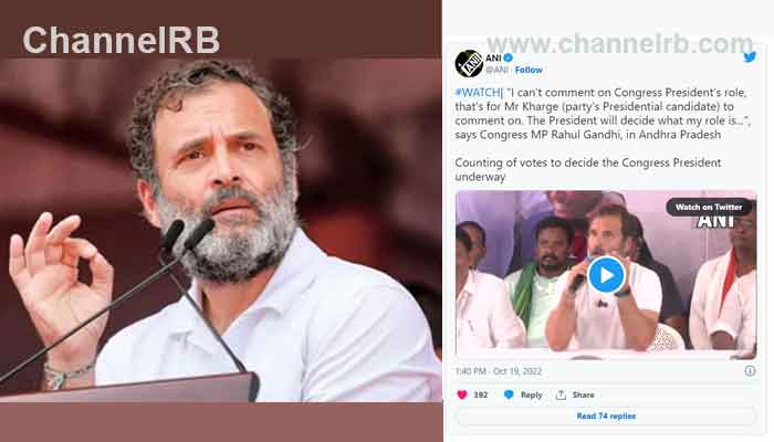 Read more about the article ഫലപ്രഖ്യാപനത്തിന് മുമ്പേ; ഖാര്‍ഗെയെ കോണ്‍ഗ്രസ് അധ്യക്ഷനാക്കി, രാഹുല്‍ ഗാന്ധിയുടെ നാക്ക് പിഴ