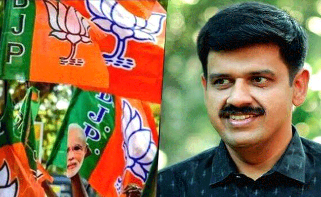 You are currently viewing പാർട്ടിയറിയാതെ നടത്തിയത് ലക്ഷങ്ങളുടെ സാമ്പത്തിക തട്ടിപ്പ്; ബി.ജെ.പി സംസ്ഥാന വക്താവ് സ്ഥാനത്തുനിന്ന് സന്ദീപ് വാര്യരെ നീക്കി