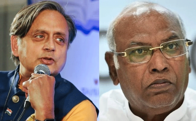 Read more about the article ആടി ഉലയുന്ന കോൺഗ്രസ് തെരഞ്ഞെടുപ്പ്; ശശി തരൂരിന് വോട്ടു കൂടുതല്‍ ലഭിക്കുന്ന പി.സി.സികളെ പിരിച്ചു വിടുമെന്ന് ഹൈക്കമാന്‍ഡിന്റെ ഭീഷണി; പുതിയ വിവാദം