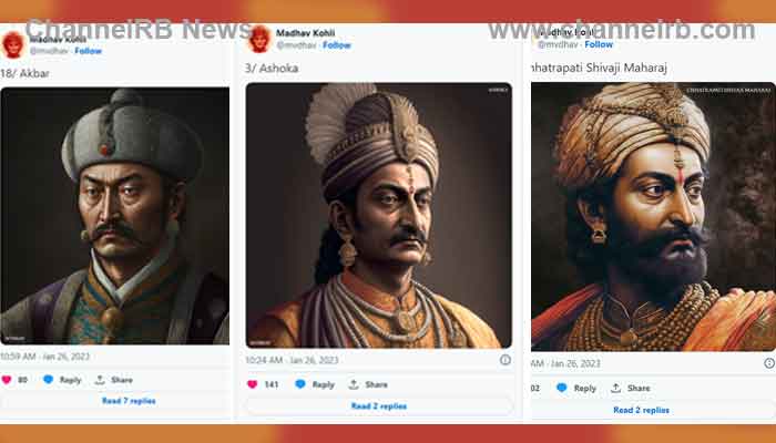 You are currently viewing അക്ബറിനെയും അശോകനെയും കാണാൻ അവസരം; മുന്‍ ഇന്ത്യന്‍ ഭരണാധികാരികളുടെ രൂപങ്ങള്‍ പുനര്‍നിര്‍മിച്ച്‌ എ.ഐ ആര്‍ട്ടിസ്റ്റ്