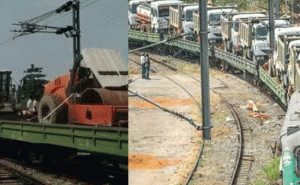 Read more about the article ജര്‍മ്മന്‍ സാങ്കേതിക വിദ്യയുമായി കേരളത്തിലും ഇനി റോഡുകൾ ; ഉത്തരേന്ത്യന്‍ കമ്പനിയുടെ നിര്‍മാണസാമഗ്രികള്‍ റെയില്‍മാര്‍ഗം കൊല്ലത്തെത്തി