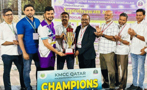 Read more about the article സപ്തോത്സവം 2023; ഫുട്ബാൾ ടൂർണമെന്റിൽ കെ.എം.സി.സി കുമ്പള പഞ്ചായത്ത് ചാമ്പ്യന്മാർ