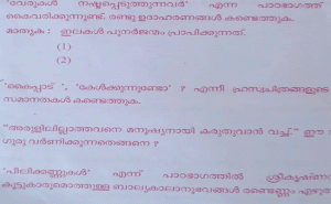 Read more about the article പ്ലസ് വൺ പരീക്ഷാപേപ്പറിൽ ചോദ്യങ്ങൾ അച്ചടിച്ചത് ചുവപ്പു നിറത്തിൽ; ചോദ്യപേപ്പർ മാറാതിരിക്കാനാണ് നിറം മാറ്റിയതെന്ന് വിശദീകരണം