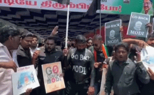 Read more about the article പ്രധാനമന്ത്രിയുടെ സന്ദർശനം; തമിഴ്‌നാട്ടിൽ ‘ഗോ ബാക്ക് മോദി’ പ്രതിഷേധം