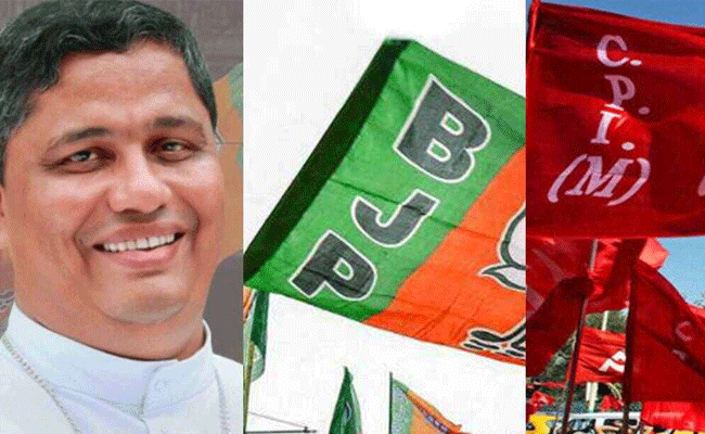 You are currently viewing ക്രിസ്ത്യന്‍ വിഭാഗത്തെ കൂടെക്കൂട്ടി വോട്ട് ബാങ്ക് രാഷ്ട്രീയമാണ് ബി.ജെ.പി ലക്ഷ്യമിടുന്നത്; ബിഷപ്പ് പാംപ്ലാനിക്കും ജോര്‍ജ് ആലഞ്ചേരിക്കുമെതിരെ സി.പി.എം മുഖപത്രം