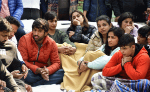 Read more about the article ഫെഡറേഷന്‍ അധ്യക്ഷന്‍ ബ്രിജ് ഭൂഷണെ അറസ്റ്റ് ചെയ്യണം; ഗുസ്തി താരങ്ങളുടെ സമരം അഞ്ചാം ദിവസവും തുടരുന്നു