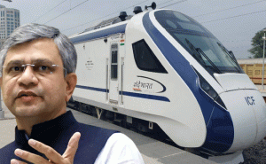 Read more about the article വന്ദേ ഭാരത് എക്‌സ്പ്രസ് തിരുവനന്തപുരത്ത് നിന്ന് കാസര്‍കോട് വരെ സര്‍വീസ് നടത്തും; വേഗം കൂട്ടാന്‍ മൂന്ന് ഘട്ടങ്ങളായി ട്രാക്കുകള്‍ പരിഷ്‌കരിക്കുമെന്ന് കേന്ദ്ര റെയിൽവേ മന്ത്രി