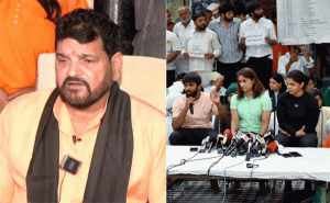 Read more about the article ബ്രിജ് ഭൂഷൻ്റെ നുണപരിശോധന തത്സമയം സംപ്രേഷണം ചെയ്യണമെന്ന് ഗുസ്തി താരങ്ങൾ; ഒരാഴ്ചയ്ക്കുള്ളിൽ അറസ്റ്റ് ചെയ്തില്ലെങ്കിൽ പാർലമെന്റ് വളയും