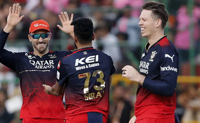 Read more about the article ബാംഗ്ലൂരിനെതിരെ 112 റണ്‍സിൻ്റെ ദയനീയ തോല്‍വി; പ്ലേ ഓഫില്‍ കടക്കാമെന്നുള്ള രാജസ്ഥാന്‍ റോയല്‍സിൻ്റെ മോഹങ്ങള്‍ തകരുന്നു