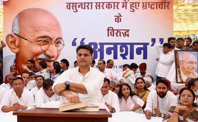 Read more about the article രാജസ്ഥാൻ സർക്കാരിനെതിരെ കോൺഗ്രസ് നേതാവ് സച്ചിൻ പൈലറ്റിൻ്റെ പദയാത്ര; മെരുക്കാനാവാതെ ഹൈക്കമാന്റും