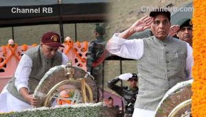 Read more about the article ‘യുദ്ധം ജയിച്ചിട്ടും നിയന്ത്രണരേഖ മറികടക്കാതിരുന്നത് സമാധാനം ആഗ്രഹിച്ച്‌; ഭാവിയില്‍ നിയന്ത്രണരേഖ മറികടക്കാനും മടിയില്ല, അഭിമാനം സംരക്ഷിക്കാന്‍ ഏതറ്റം വരെയും പോകും’: മന്ത്രി രാജ്‌നാഥ് സിംഗ്