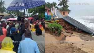 Read more about the article കടലാക്രമണം രൂക്ഷം; അധികൃതര്‍ സന്ദര്‍ശിക്കാത്തതില്‍ പ്രതിഷേധിച്ച് തൃക്കണ്ണാട്ട് നാട്ടുകാര്‍ റോഡ് ഉപരോധിച്ചു