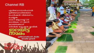 Read more about the article എൻഡോസൾഫാൻ ദുരിതം; ഇലയിട്ട് സമരം നടത്തി പ്രതിഷേധിച്ചു, ഓണാഘോഷത്തിന് നാടുണരുമ്പോൾ തെരുവിലിറങ്ങേണ്ട ഗതികേടാണെന്ന് സമരക്കാർ