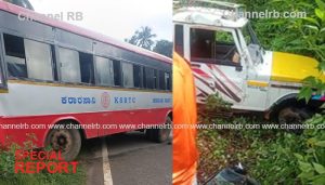 Read more about the article ടെമ്പോ തലകീഴായി മറിഞ്ഞു; കര്‍ണാടക ട്രാന്‍സ്‌പോര്‍ട്ട് ബസിടിച്ചാണ് അപകടം, മണിയംപാറ സ്വദേശി മരിച്ചു