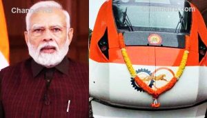 Read more about the article വന്ദേഭാരത് ട്രെയിനുകള്‍ ട്രാക്കില്‍; ഫ്ലാഗ് ഓഫ് പ്രധാനമന്ത്രി, രണ്ടാം വന്ദേഭാരത് കാവി നിറത്തിലും സീറ്റുകൾ നീല നിറത്തിലും