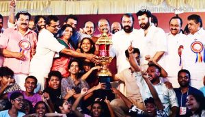 Read more about the article സ്വര്‍ണ്ണക്കപ്പ് കണ്ണൂരിലേക്ക് എത്തി; കലാ പ്രതിഭകള്‍ക്ക് ഉജ്ജ്വല സ്വീകരണം