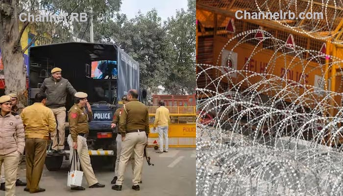 You are currently viewing ‘ഡൽഹി ചലോ’ മാർച്ചുമായി കർഷകർ മുന്നോട്ട്; തടയാൻ താൽക്കാലിക ജയിൽ മുതൽ സർവ്വ സന്നാഹവുമായി പൊലീസ്, വ്യാപക കണ്ണീർ പ്രയോഗം