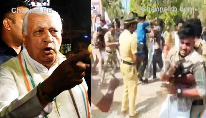 You are currently viewing ഗവർണറെ കരിങ്കൊടി കാണിക്കാൻ എത്തിയ എസ്‌.എഫ്.ഐ പ്രവർത്തകർക്ക് ബി.ജെ.പി പ്രവർത്തകരുടെ മർദനം