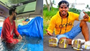 Read more about the article ‘ആവേശം’ കൂടി സഫാരി കാറിൽ സ്വിമ്മിം​ഗ് പൂൾ ഒരുക്കി; റോഡിലൂടെ സഞ്ചരിച്ചു കൊണ്ട് കുളിച്ച യൂട്യൂബർ സഞ്ജു ടെക്കിക്കെതിരെ ആർ.ടി.ഒയുടെ നടപടി