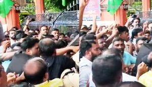 Read more about the article പ്ലസ് വണ്‍ പ്രതിസന്ധിക്ക് എതിരെ മുസ്ലിം ലീഗ് പ്രതിഷേധം; മലബാറിലെ ആറ് ജില്ലകളിൽ നടന്ന കളക്ടറേറ്റ് മാര്‍ച്ചിൽ പ്രതിഷേധം