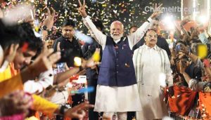 Read more about the article മൂന്നാമൂഴം; മോദി പ്രധാനമന്ത്രി പദത്തിൽ നിന്നും ഔദ്യോഗികമായി രാജി വെച്ചു, എന്‍.ഡി.എ സര്‍ക്കാരിന്‍റെ സത്യപ്രതിജ്ഞ ശനിയാഴ്‌ച, എൻ.ഡി.എ എം.പിമാരുടെ യോ​ഗം വെള്ളിയാഴ്‌ചയും