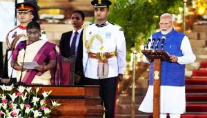 Read more about the article ‘ഞാന്‍ നരേന്ദ്ര ദാമോദര്‍ ദാസ് മോദി…’ രാജ്യത്തിൻ്റെ അഭിവൃദ്ധിക്കും പ്രജാ ക്ഷേമത്തിനും മോദി മൂന്നാം വട്ടവും പ്രധാനമന്ത്രി, സുരേഷ് ഗോപി കേന്ദ്ര മന്ത്രിയായി