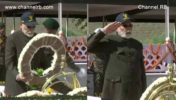 Read more about the article വീരമൃത്യു വരിച്ച സൈനികർക്ക് ആദരം അർപ്പിച്ച് പ്രധാനമന്ത്രി