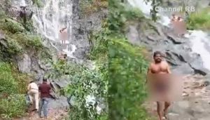 Read more about the article നിയന്ത്രണങ്ങള്‍ ലംഘിച്ച്‌ വെള്ളച്ചാട്ടത്തില്‍ കുളിക്കാനിറങ്ങി; പോലീസ് കയ്യോടെ പൊക്കി