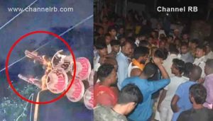 Read more about the article ഡി.ജെ വാഹനം ഹൈ ടെൻഷൻ കമ്പിയിൽ തട്ടി പ്രായപൂർത്തിയാകാത്ത ഒരാൾ ഉൾപ്പെടെ ഒമ്പത് തീർഥാടകർ മരിച്ചു