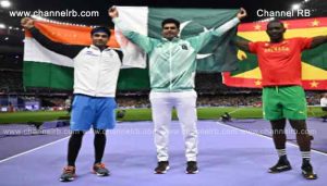 Read more about the article ജാവലിൻ ത്രോയില്‍ നീരജ് ചോപ്രയ്ക്ക് വെള്ളി; പാരീസ് ഒളിമ്പിക്സിൽ റെക്കോഡോടെ സ്വര്‍ണം നേടി പാക് താരം