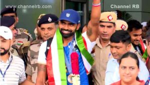 Read more about the article ഇന്ത്യയിൽ തിരിച്ചെത്തിയ ഹോക്കി ടീമിന് വൻ സ്വീകരണം; പി.ആര്‍ ശ്രീജേഷ് അടക്കമുള്ള താരങ്ങള്‍ ഡല്‍ഹിയില്‍