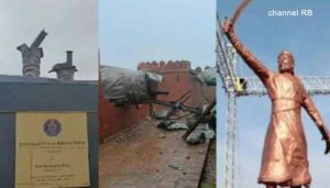 Read more about the article ഛത്രപതി ശിവാജിയുടെ കൂറ്റന്‍ പ്രതിമ തകര്‍ന്നു വീണു; ഉദ്ഘാടനം ചെയ്തത് 8 മാസം മുമ്പ്