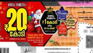 Read more about the article ആരാണ് ആ ഭാഗ്യവാൻ.? ക്രിസ്മസ്-ന്യൂ ഇയർ ബംബർ 20 കോടി കണ്ണൂരിന്; രണ്ടാം സമ്മാനം 20 പേർക്ക്..