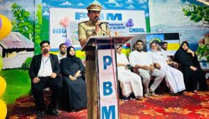 Read more about the article കുട്ടികളുടെമേൽ കണ്ണുവേണം എപ്പോഴും; ജാഗ്രത നിർദ്ദേശവുമായി എസ്.ഐ പ്രദീഷ് കുമാർ; പ്രവേശനോത്സവം പ്രൗഡമാക്കി പി.ബി.എം സ്കൂൾ