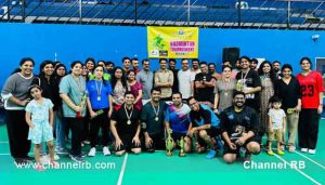 Read more about the article ശക്തി കാസറഗോഡ് ഇരുപതാം വാർഷിക ആഘോഷത്തിൻ്റെ ഭാഗമായി ഷാർജയിൽ ബാഡ്മിന്റൺ ടൂർണമെന്റ് നടത്തി; പുരുഷവിഭാഗത്തിൽ അനീഷ് ഉദുമ- നിഖിൽ തൃക്കരിപ്പൂർ ടീമും വനിതാ വിഭാഗത്തിൽ സുനൈന പ്രകാശ്- അഞ്ജന രമണൻ ടീമും വിജയികളായി