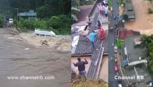 Read more about the article ഇടുക്കി ജില്ലയുടെ പല ഭാഗത്തും രാത്രി പെയ്ത ശക്തമായ മഴയിൽ പ്രളയം; നിരവധി വാഹനങ്ങൾ ഒഴുകിപോയി; വീടുകൾ തകർന്നു; വെള്ളത്തിൽ മുങ്ങി നിരവധി കെട്ടിടങ്ങൾ; ജനം ദുരിതത്തിൽ..