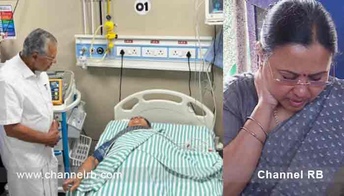 Read more about the article ചികിത്സയിലുള്ള ആരോഗ്യ മന്ത്രിയെ മുഖ്യമന്ത്രി സന്ദർശിച്ചു; കഴുത്തിന് കടുത്ത വേദന, തല ഉയര്‍ത്തി നോക്കാൻ പറ്റാത്ത അവസ്ഥയെന്ന് ഇടത് നേതാക്കൾ; കണ്ണൂരിൽ വ്യാപക പ്രതിഷേധം; ഡിസിസി ഓഫീസിലേക്ക് ഇരച്ചുകയറാൻ ശ്രമം; കൂടുതൽ അറിയാം..