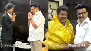 തമിഴ്‌നാട് മുഖ്യമന്ത്രി ജോസഫ് വിജയ് മുന്‍ മുഖ്യമന്ത്രി എം.കെ സ്റ്റാലിൻ്റെ വീട്ടിലെത്തി കൂടിക്കാഴ്ച നടത്തി; പ്രതിപക്ഷ നേതാവ് ഉദയനിധി സ്റ്റാലിൻ വിജയിയെ സ്വീകരിച്ചു; കൂടുതൽ അറിയാം..